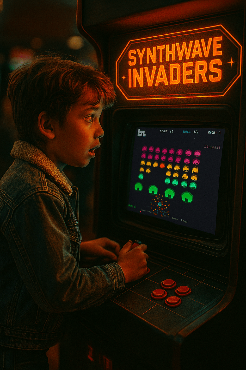 Synth Wave Invaders Gameplay