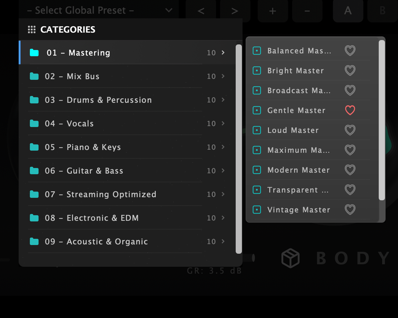 LoudBody 100 Professional Presets